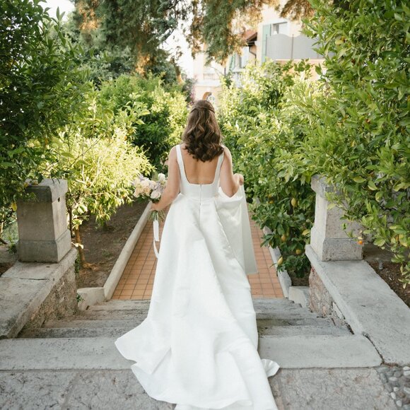 Wtoo by Watters Vivien Square-Neck A-Line Wedding Gown - Picture 6 of 8